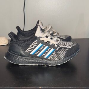 Adidas Black and Blue Sneakers with Boost Technology